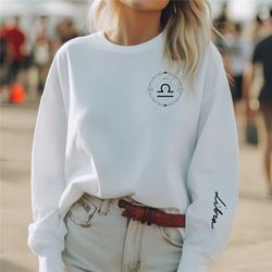 libra sweatshirt, libra gifts, moon phase, libra sweatshirt , zodiac sweatshirt symbol, zodiac shirt, celestial shirt, z