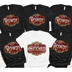 western bachelorette party shirts for the bride, bridesmaid gifts, the party tees, group party favor shirts, bridal part