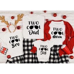 two cool shirt, funny second birthday shirt, cute two birthday shirt, 2nd birthday hipster shirt