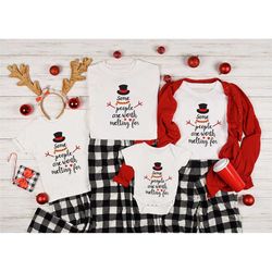 christmas shirt, some people are worth melting for, snowman shirt, merry and christmas shirt for family, christmas famil