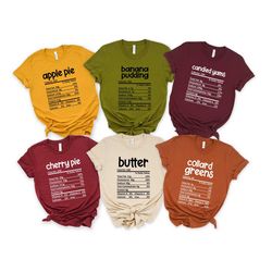 nutrition thanksgiving food shirts, thanksgiving shirts, thanksgiving food shirt, funny christmas shirts, holiday family