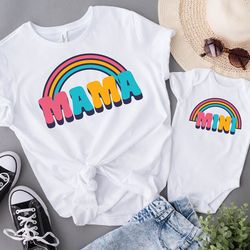 mama mini matching t-shirt, mama daughter shirt, new mom tee, mother daughter shirt