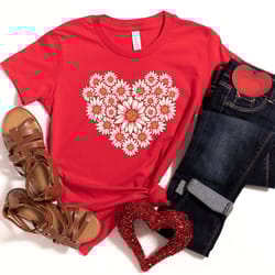 floral t-shirt gift, flower shirt, summer shirt, gift for sister