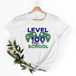level 100 days of school shirt, 100th day of school