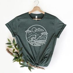 pacific northwest tee, mountain shirt, camping shirts, pnw shirt