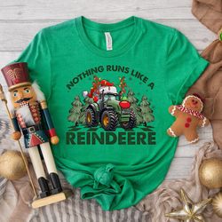 retro nothing runs like a reindeer shirt
