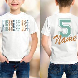 birthday boy shirt, birthday t-shirt, boys birthday party shirt, gift for his, cute the birthday tee