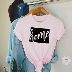 wyoming state shirt, wyoming tee, home state shirt, wyoming lover t-shirt, map silhouette shirt, hometown tshirt, wyomin