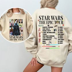 star wars the epic tour shirt, darth vader tee, disney star wars shirt, chewbacca shirt, princess leia shirt, baby yoda