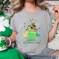st patrick's princess shirt, princess st patrick's tee, disney girl trip shamrock lucky irish