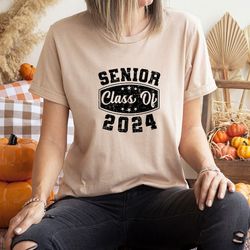 senior class of 2024 shirt 2, senior 2024 shirt, 2024 graduation squad shirt, high school shirt, graduation gift