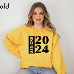 senior 2024 tshirt, high school senior shirt, class of 2024 tshirt, graduation gift, 2024 grad sweater