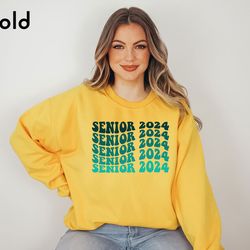 senior 2024 sweatshirt, high school graduation gifts for her, class of 2024 shirt, student gift, college grad sweater