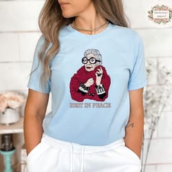 rip iris apfel shirt, iris aphel fan gift, moda icon rememberance, iris aphel t-shirt