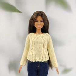 Barbie doll clothes vanilla sweater