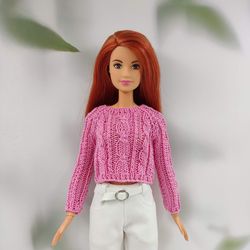 Barbie clothes sweater 4 COLORS