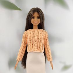 Barbie doll clothes sweater 4 COLORS