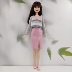 Barbie clothes pink skirt