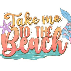 take me to the beach sublimation