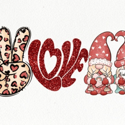 peace love valentines sublimations