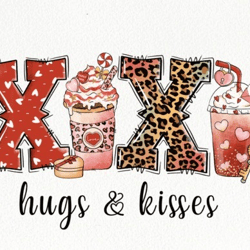 xoxo hugs kisses sublimation