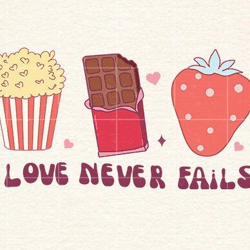 love never fails valentine's day png