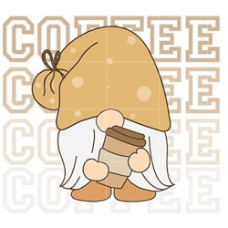 coffee girl gnomes sublimation