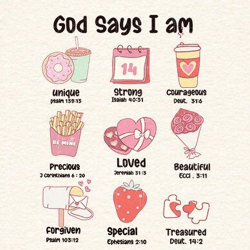 god says you are valentine png