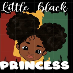 little black princess png sublimation