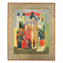 The Presentation of the Virgin in the Temple | Lithography | Size: 15 7/8"x13 1/8" (40cm x 33 x 0.8 cm) | Made in Russia