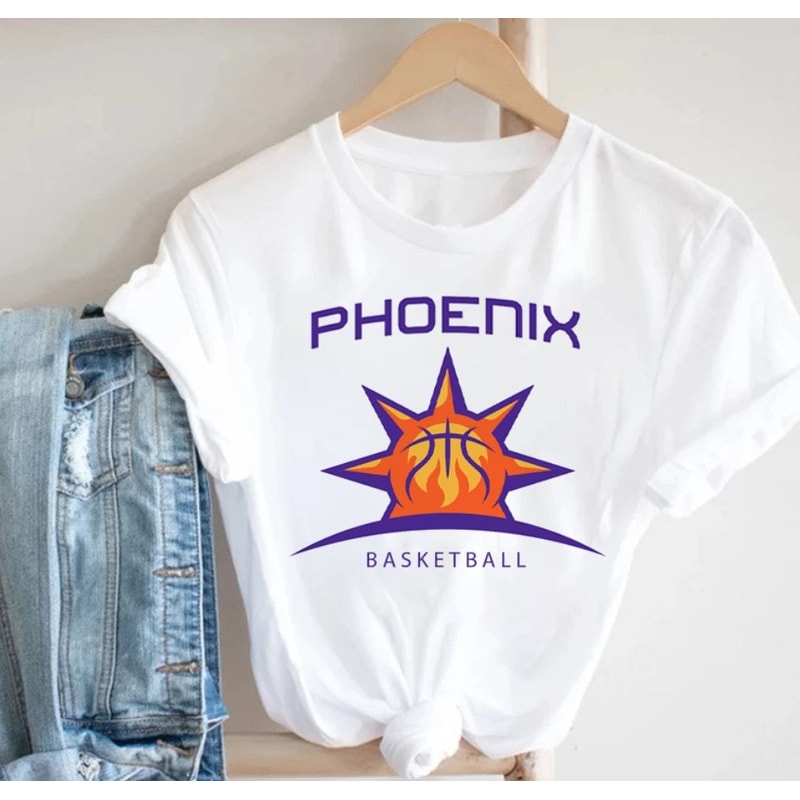 Phoenix Basketball Team White TShirt, Phoenix Basketball Vintage Shirt, American Basketball Shirt, Gifts For Fans.jpg