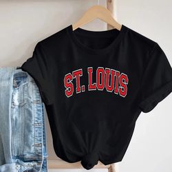 saint louis vintage tshirt, st louis sports shirt, varsity style shirt