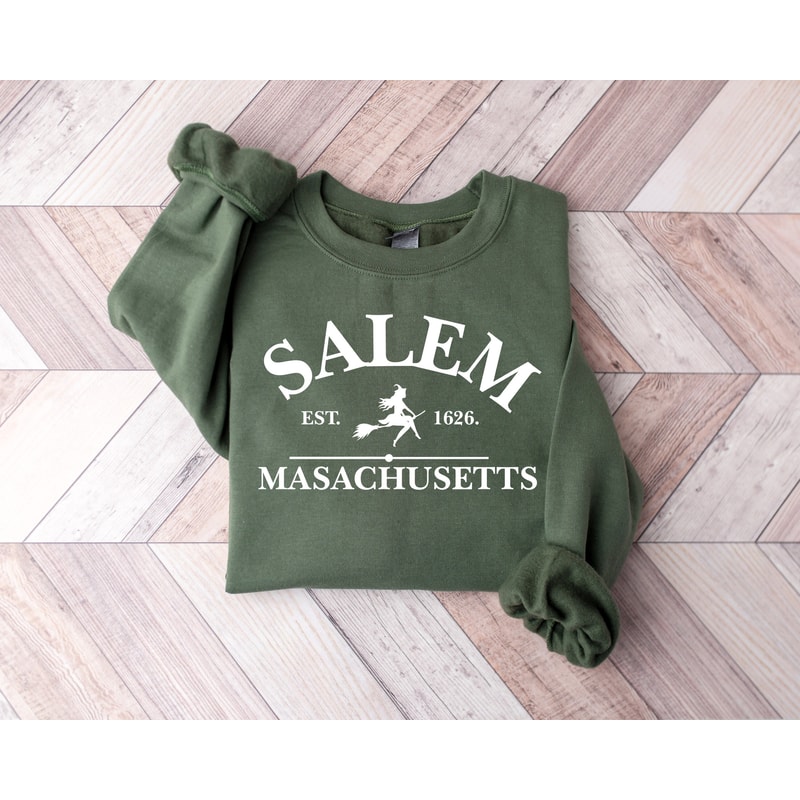 Salem Massachusetts Shirt, Est 1626 Shirt, Halloween Witch Shirt, Witch Poison Shirt, Halloween Shirt, Spooky Shirt, Halloween Gift.jpg