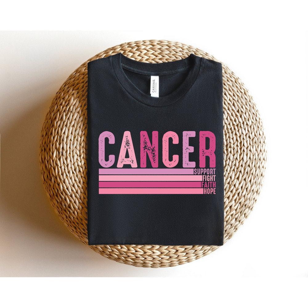 Support Fight Faith Hope Shirt, Cancer Awareness, Cancer Family Support Shirt, Pink Ribbon Shirt, Cancer Fighter Shirt, Pink Day Sweatshirt.jpg