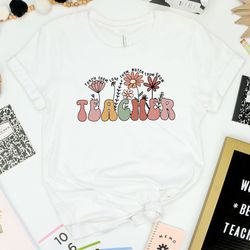 teach them love them watch them grow shirt, flowers teacher shirt, teacher life, teacher mode shirt, teacher shirt, kind