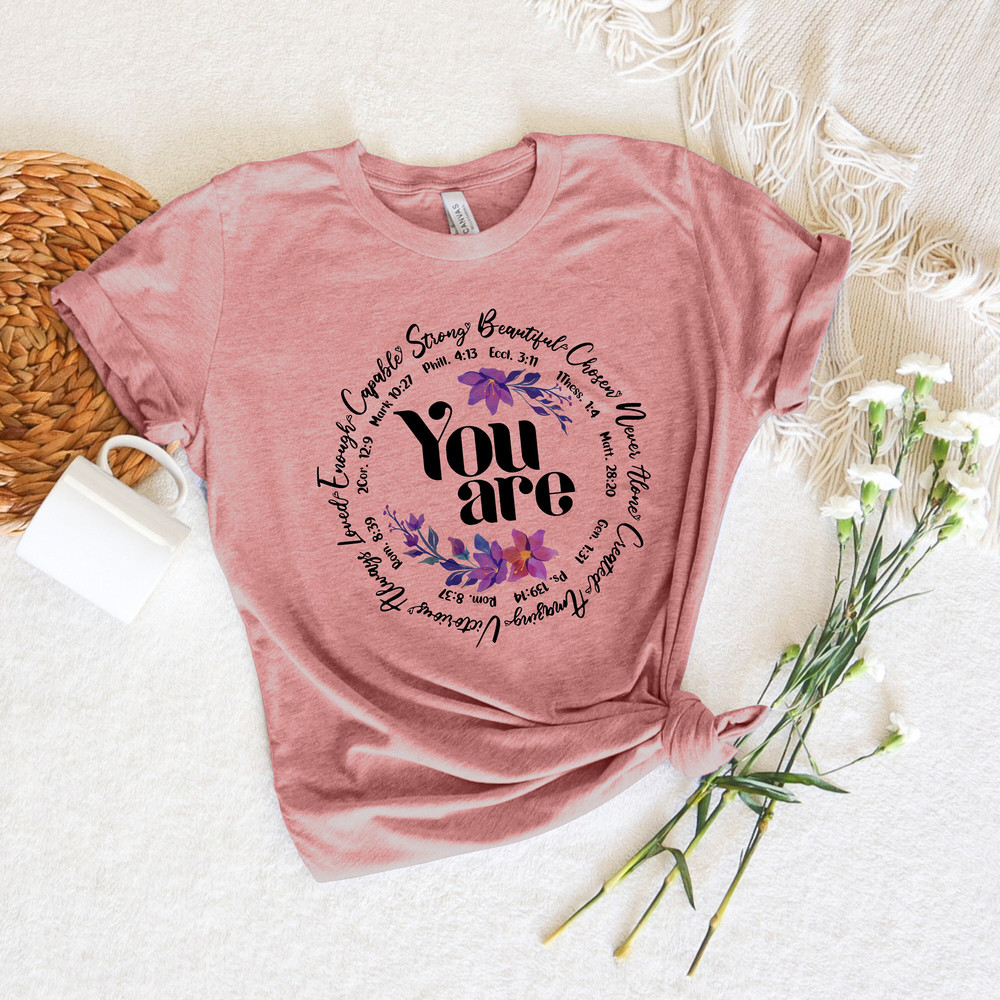 You Are Beautiful Capable Victorious Enough Shirt, Motivational Mom Shirt, Mom Life Shirt, New Mom Shirt, Mom To Be Shirt, Happy Mother Day.jpg