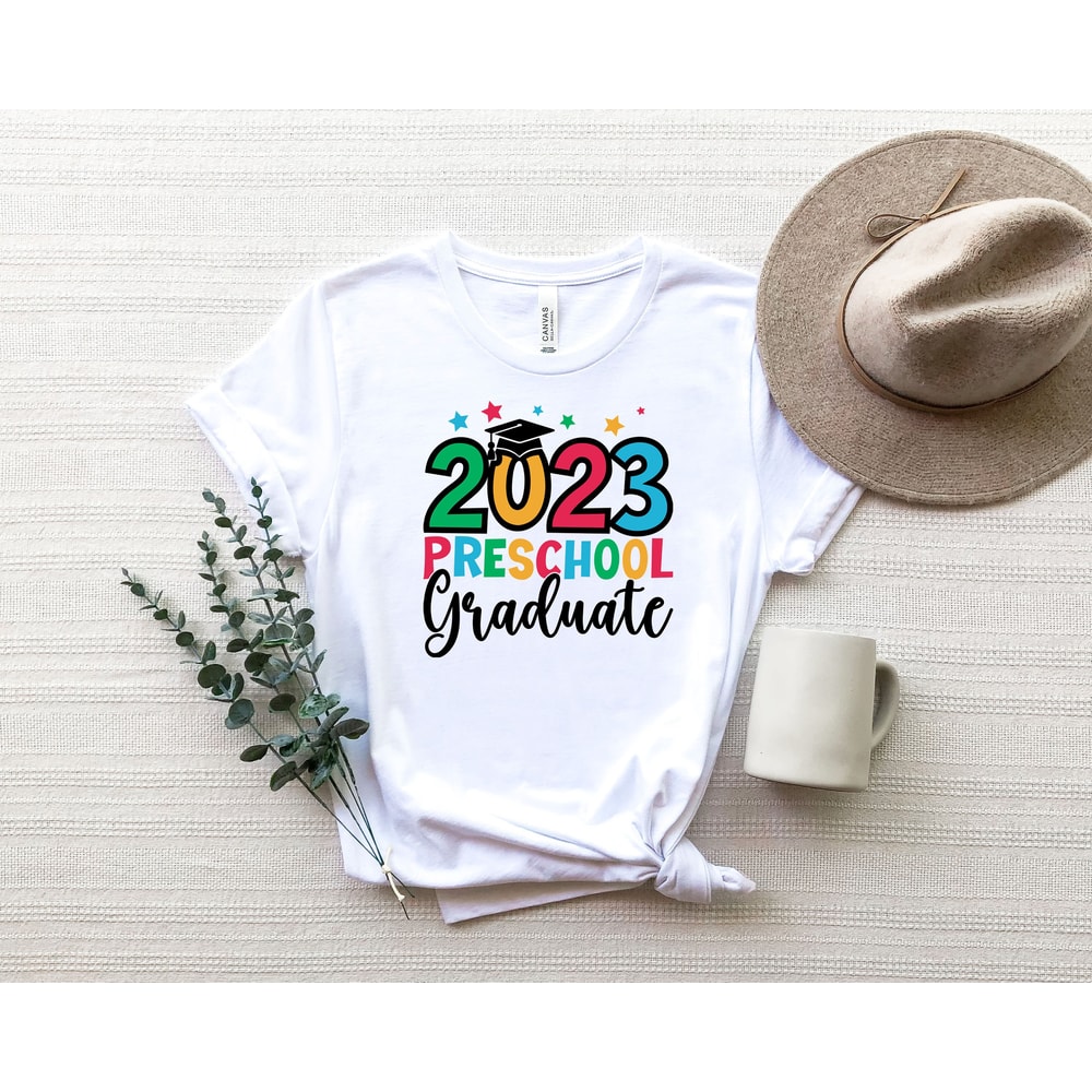 2023 Preschool Graduation Shirt , Graduate Funny T-Shirt ,Boys Girls Toddler Outfit Tee ,Last Day of School, Graduation Outfit.jpg
