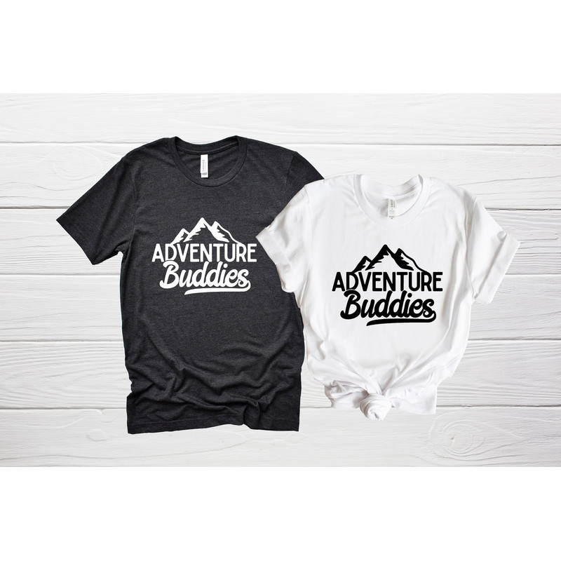 Adventure Buddies, Adventure Shirts, Matching Couples, Matching Honeymoon Shirts, Vacation Shirt, Road Trip Shirt, Camp Matching Shirts.jpg