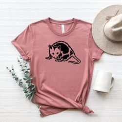 aesthetic opossum tshirt, opossum shirt,womens opossum tee,funny animal shirt,cute opossum tee,opossum lover gift,funny