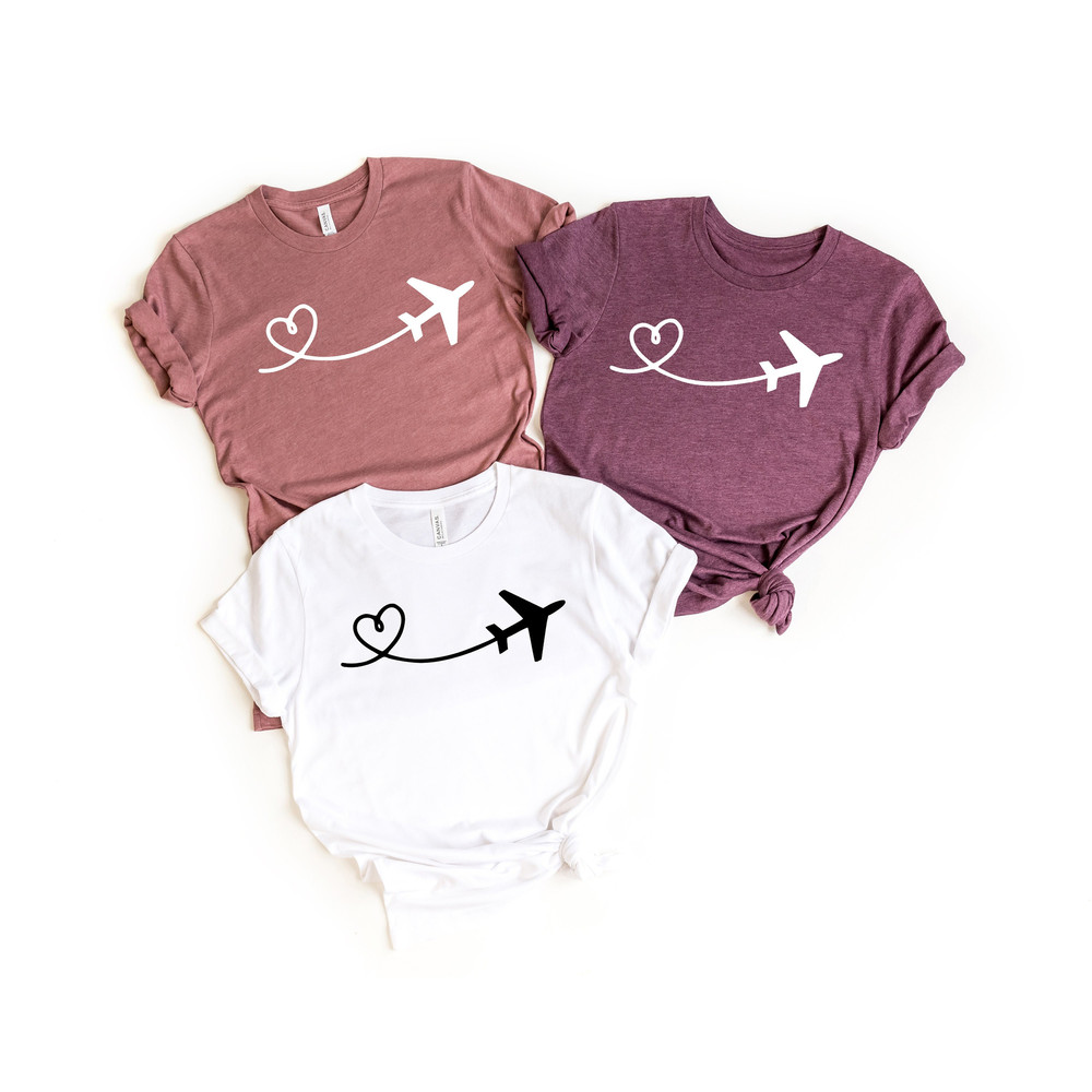 Airplane Shirt,Travel Shirt,Plane Lover Gift,Air Plane Heart Shirt,Travel Shirt, Gift For Traveler,Vacation Shirt,Adventurer Gift.jpg