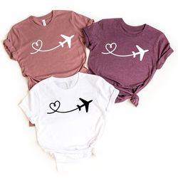 airplane shirt,travel shirt,plane lover gift,air plane heart shirt,travel shirt, gift for traveler,vacation shirt,advent