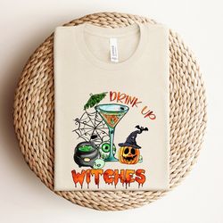 funny halloween party shirt, drink up witches shirt, witches halloween shirt, pumpkin halloween shirts for women, matchi