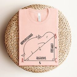 funny math teacher shirt, hippopotenuse shirt, funny math gift, math teacher gift, funny math shirts, math teacher, teac