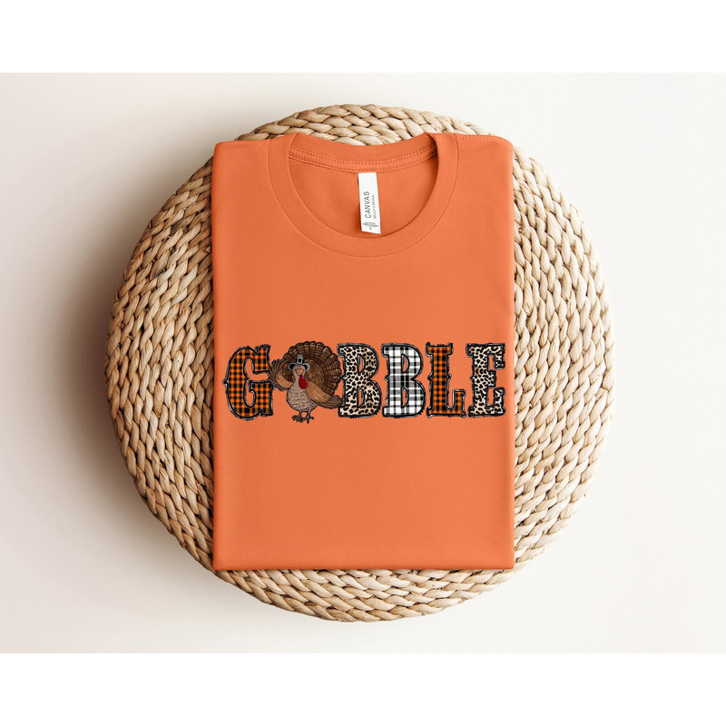 Gobble Thanksgiving Shirt, Gobble Til You Wobble Shirt, Funny Thanksgiving Shirt, Turkey Shirt, Gift For Thanksgiving, Funny Turkey Shirt.jpg