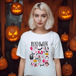 halloween doodles shirt, horror movie killers halloween shirt, halloween things shirt, horror movie shirt, spooky season