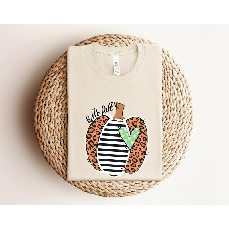 Hello Fall Shirt, Leopard Pumpkin Shirt, Hey There Pumpkin Shirt, Pumpkin Shirt For Baby, Tis The Season Pumpkin Shirt, Halloween Shirt.jpg