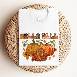 hello fall shirt, pumpkin season shirt, love fall yall shirt, hello pumpkin shirt, fall vibes shirt, peace love thanksgi