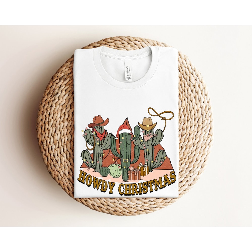 Howdy Christmas Shirt, Country Christmas Shirt, Ropin Around the Christmas Tree Tshirt, Cowboy Christmas Shirt, Western Christmas Shirt.jpg