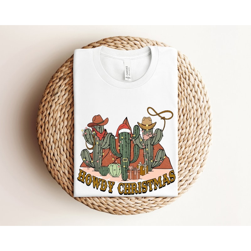Howdy Christmas Shirt, Country Christmas Shirt, Ropin Around the Christmas Tree Tshirt, Cowboy Christmas Shirt, Western Christmas Shirt.jpg