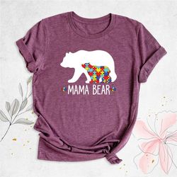 autism mama bear shirt, autism awareness shirt, autism mom gift, special kids tee, autism acceptance shirt, autistic pri